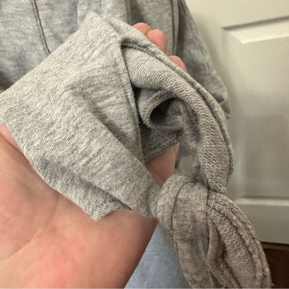 Michael Kors Women’s Gray Lightweight Hoodie with Embellished Logo - Picture 5 of 8